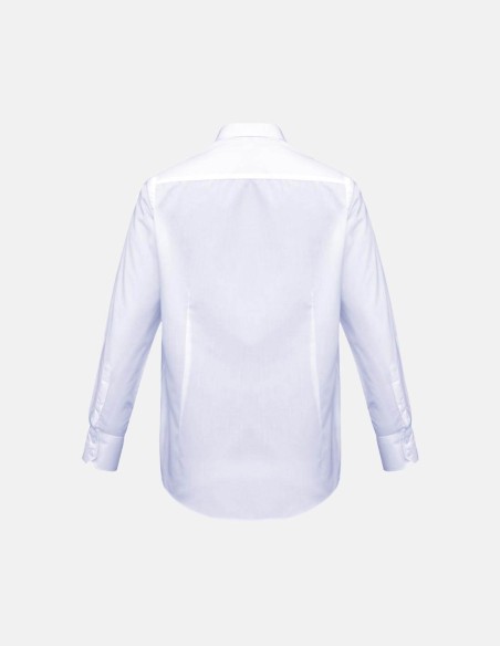 Mens long sleeve Metro Shirt White