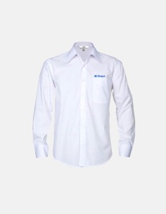 Mens long sleeve Metro Shirt White