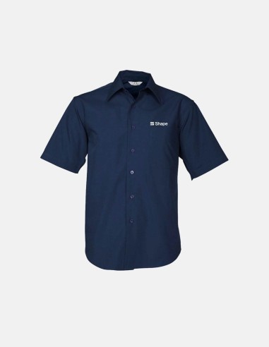 Mens short sleeve Metro Shirt Navy
