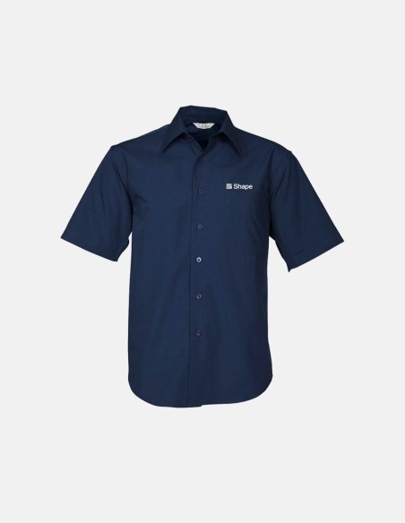Mens short sleeve Metro Shirt Navy