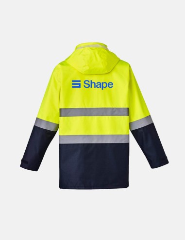 Mens Hi Vis Basic 4 In 1 Waterproof Jacket