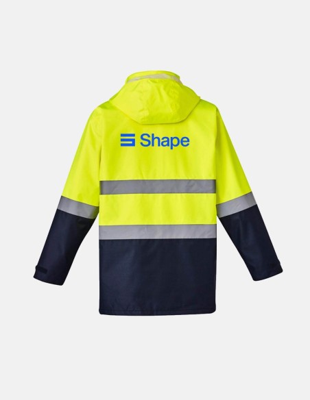 Mens Hi Vis Basic 4 In 1 Waterproof Jacket