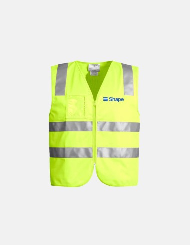 Unisex Hi Vis Zip Vest